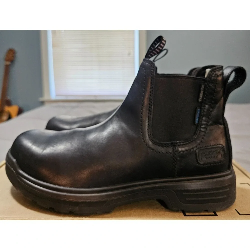 Ariat® (Men's 9 D) Turbo™ Chelsea CSA Waterproof Carbon Toe Work Boot - $209